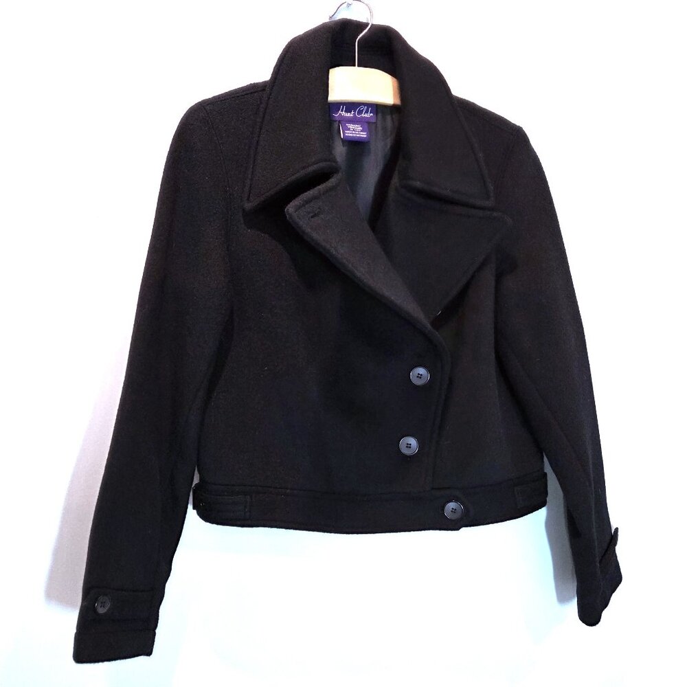 Vintage Hunt Club Wool Cropped Pea Coat Size M